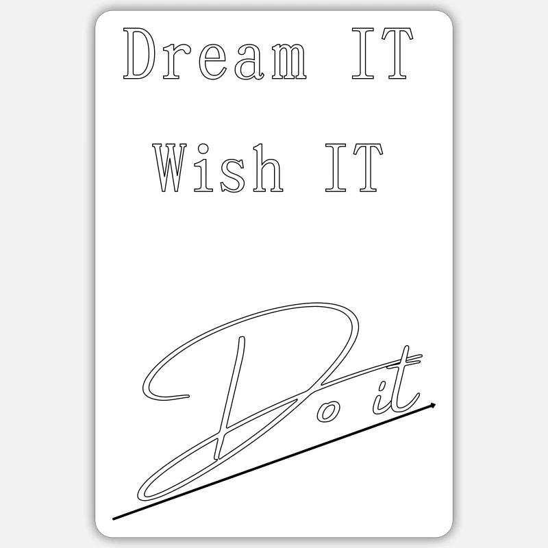 Sogna . Desidero che . Fallo Adesivo