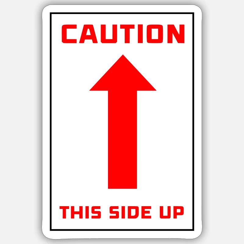 This Side Up Sticker Größe S (10 x 10 cm)