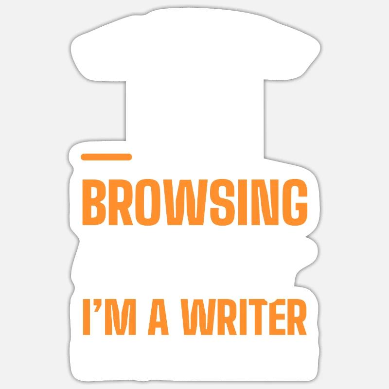 Autor - Sticker Größe S (10 x 10 cm) - Mattweiß