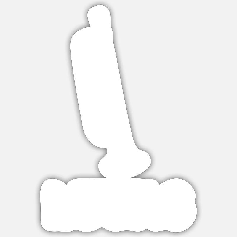 Lucas - Sticker taille S (10 x 10 cm) - blanc mat