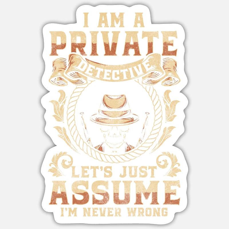 Sniffer, Trace, Sleuth, Sherlock Sticker size S (10 x 10 cm)