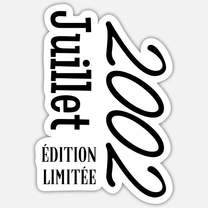 Limitierte Auflage Juli 2002 - Sticker Größe S (10 x 10 cm) - Mattweiß