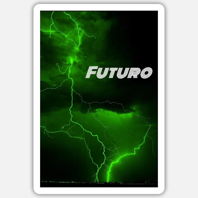 Futuro Thunder Sticker size S (10 x 10 cm)