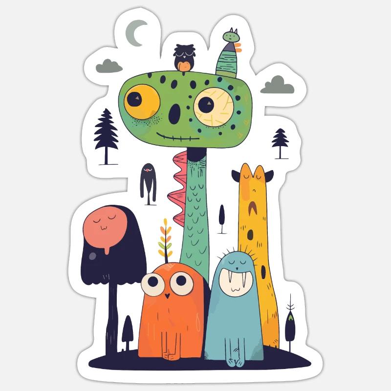 Au lit - Sticker taille S (10 x 10 cm) - blanc mat