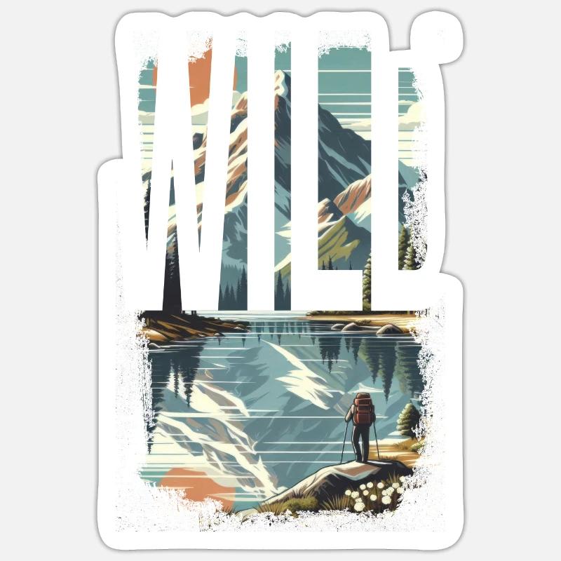 WILD EXPLORE Sticker size S (10 x 10 cm)