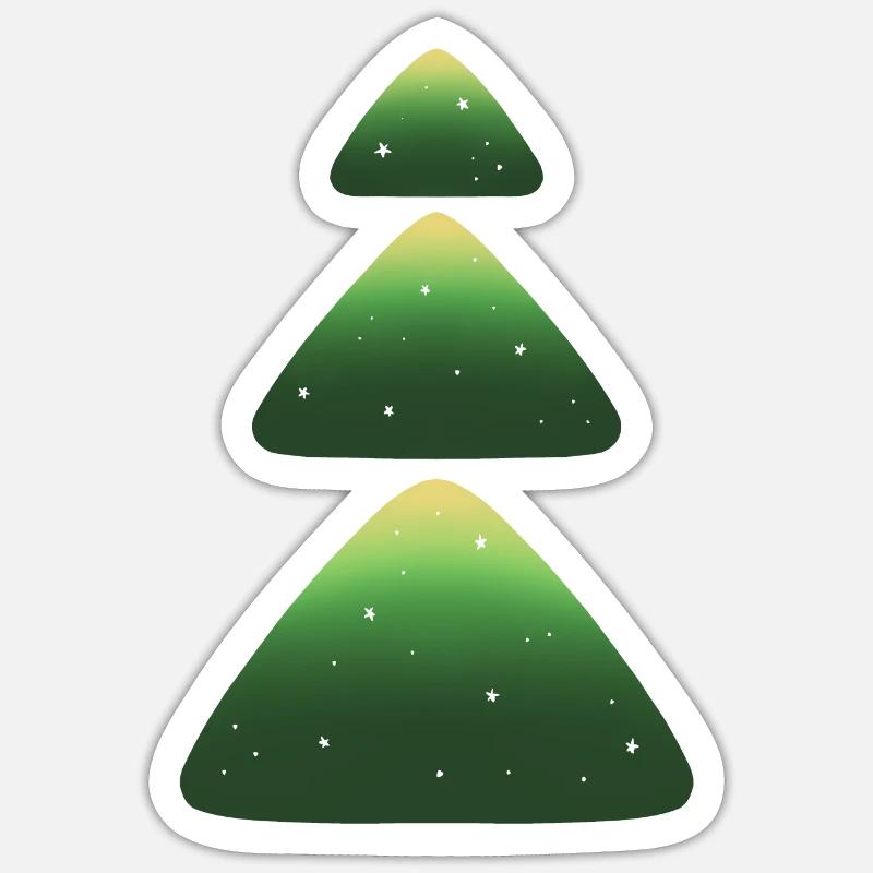 arbre - Sticker taille S (10 x 10 cm) - blanc mat