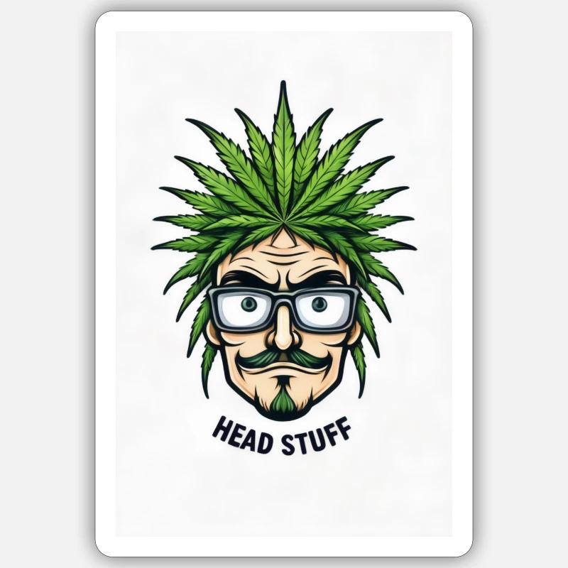 Head Stuff Sticker Größe S (10 x 10 cm)