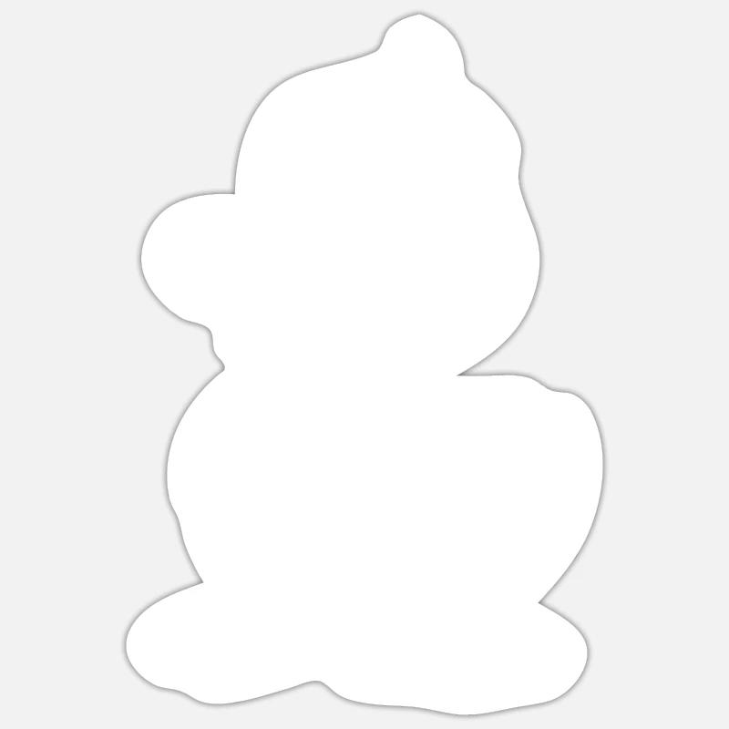 Duck Ducks - Sticker size S (10 x 10 cm) - white matte