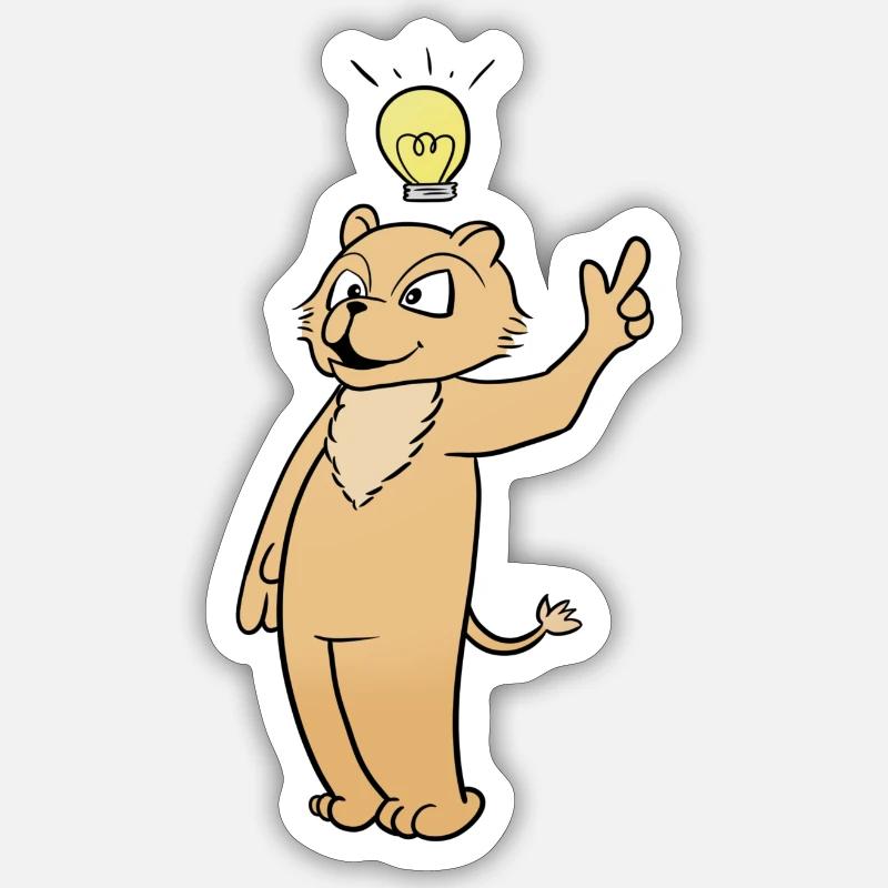 Idea - Sticker size S (10 x 10 cm) - white matte