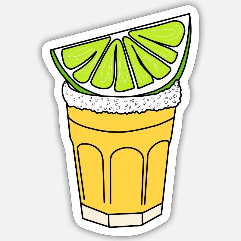 Tequila - Sticker Größe S (10 x 10 cm) - Mattweiß