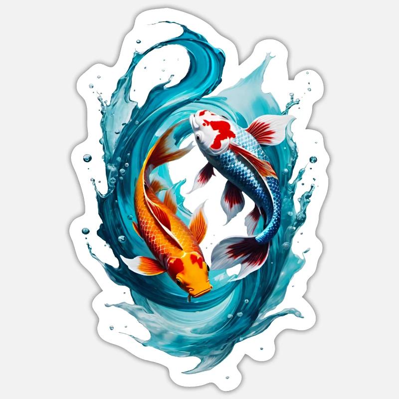 Fische Sticker Größe S (10 x 10 cm)