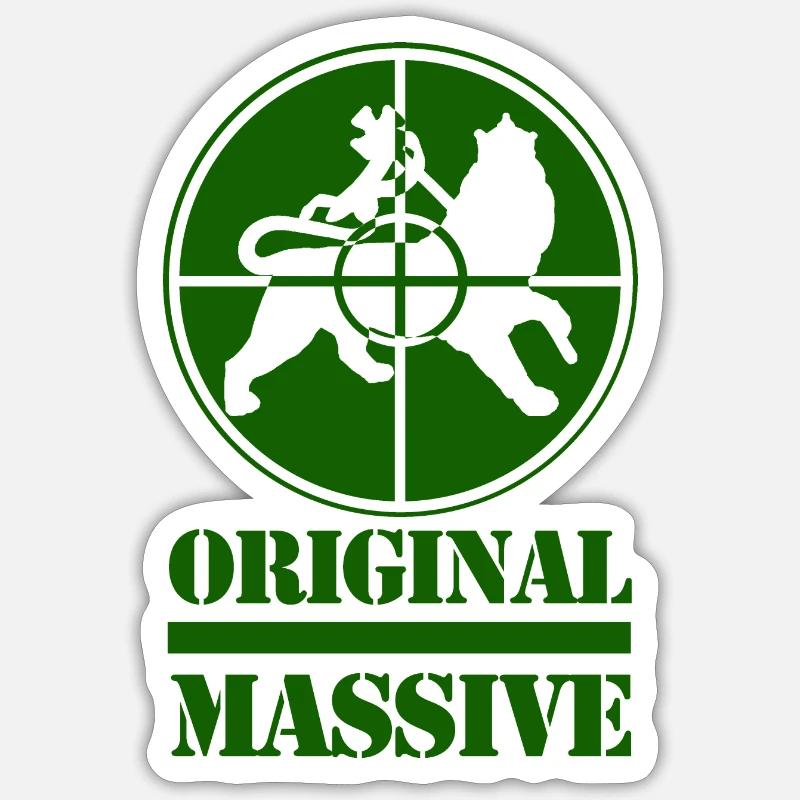 Enemy Massive green - Sticker taille S (10 x 10 cm) - blanc mat