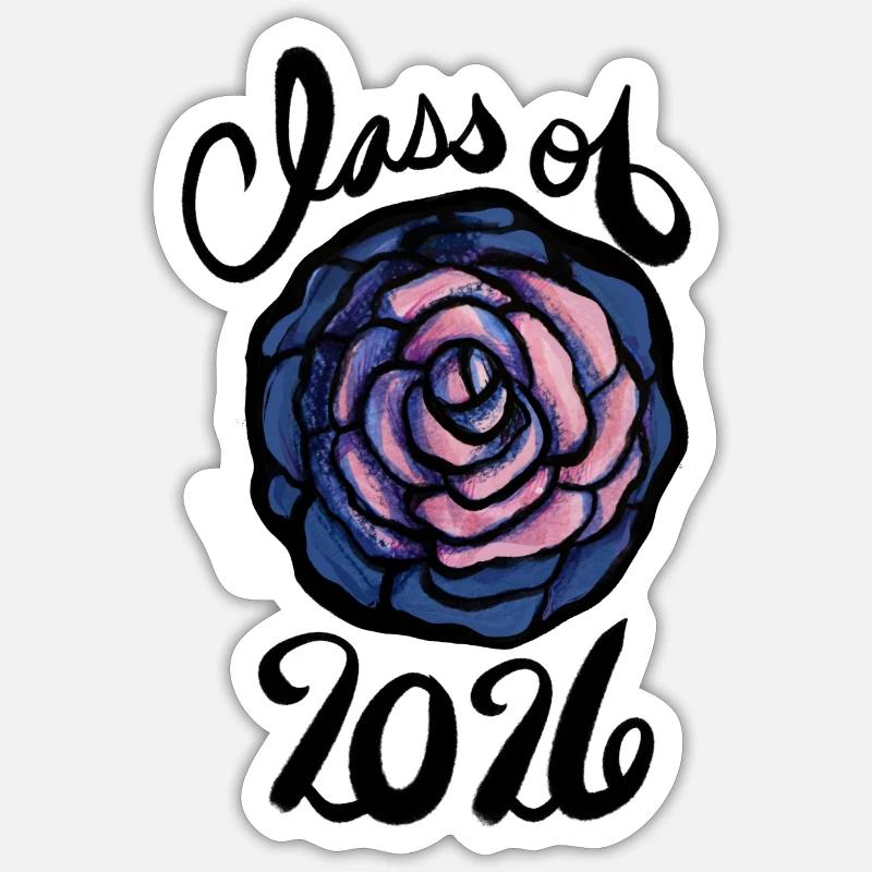 Classe de 2026 - Sticker taille S (10 x 10 cm) - blanc mat