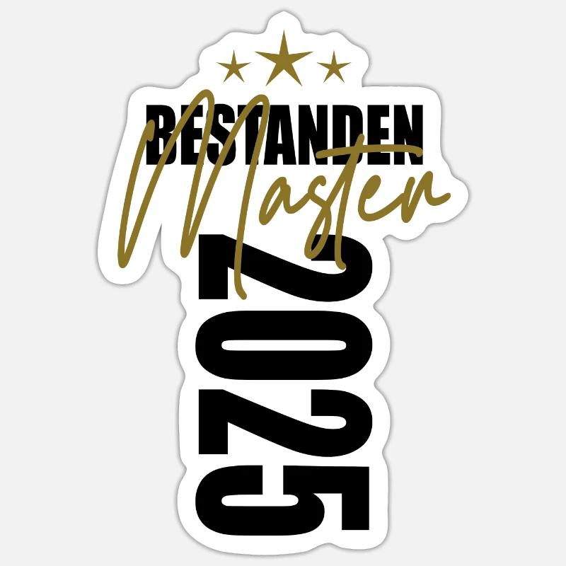 Master 2025 - Sticker Größe S (10 x 10 cm) - Mattweiß