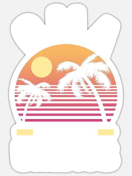 Urlaub Urlauberin Großmutter Oma - Sticker Größe S (10 x 10 cm) - Mattweiß