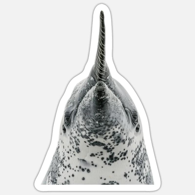 Narwal Sticker Größe S (10 x 10 cm)