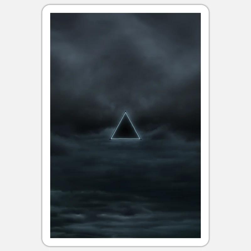 Die Leere - Sticker Größe S (10 x 10 cm) - Mattweiß