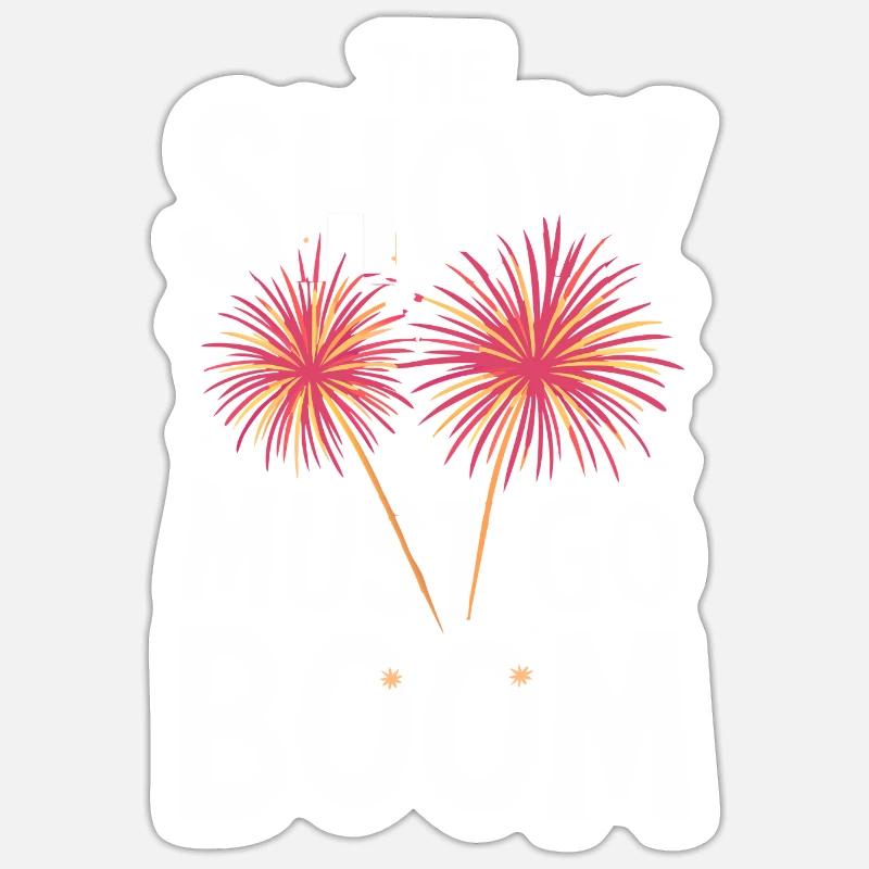 Pyrotechnie Feux d’artifice Pyrotechnie - Sticker taille S (10 x 10 cm) - blanc mat