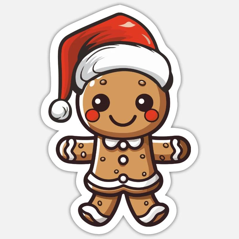 lebkuchenmann Sticker Größe S (10 x 10 cm)