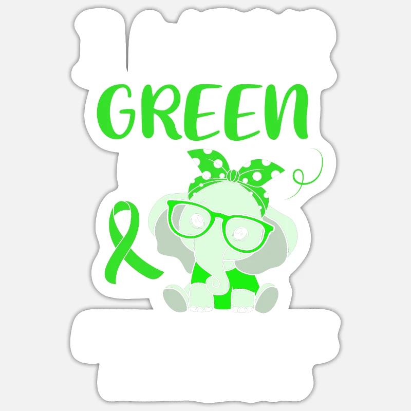 Lebererkrankung - Sticker Größe S (10 x 10 cm) - Mattweiß
