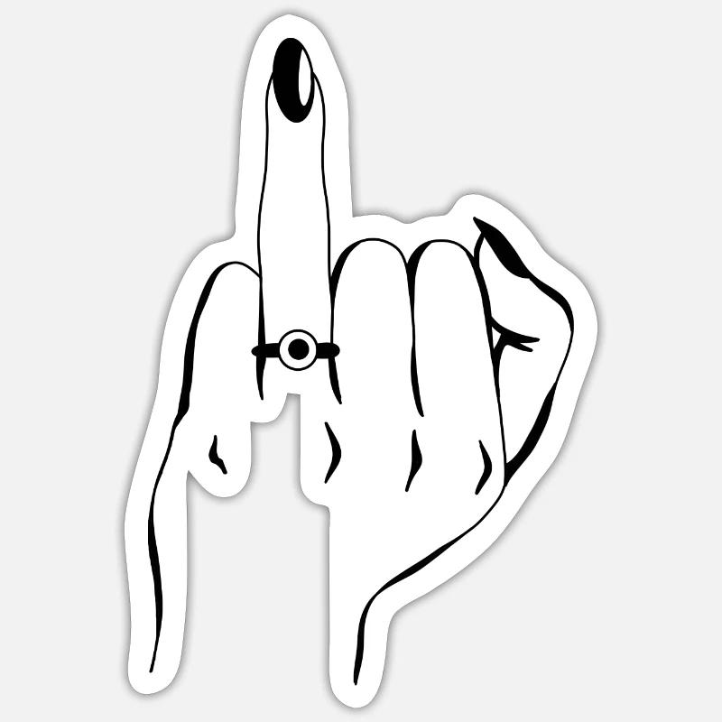 Put a ring on it Sticker Größe S (10 x 10 cm)