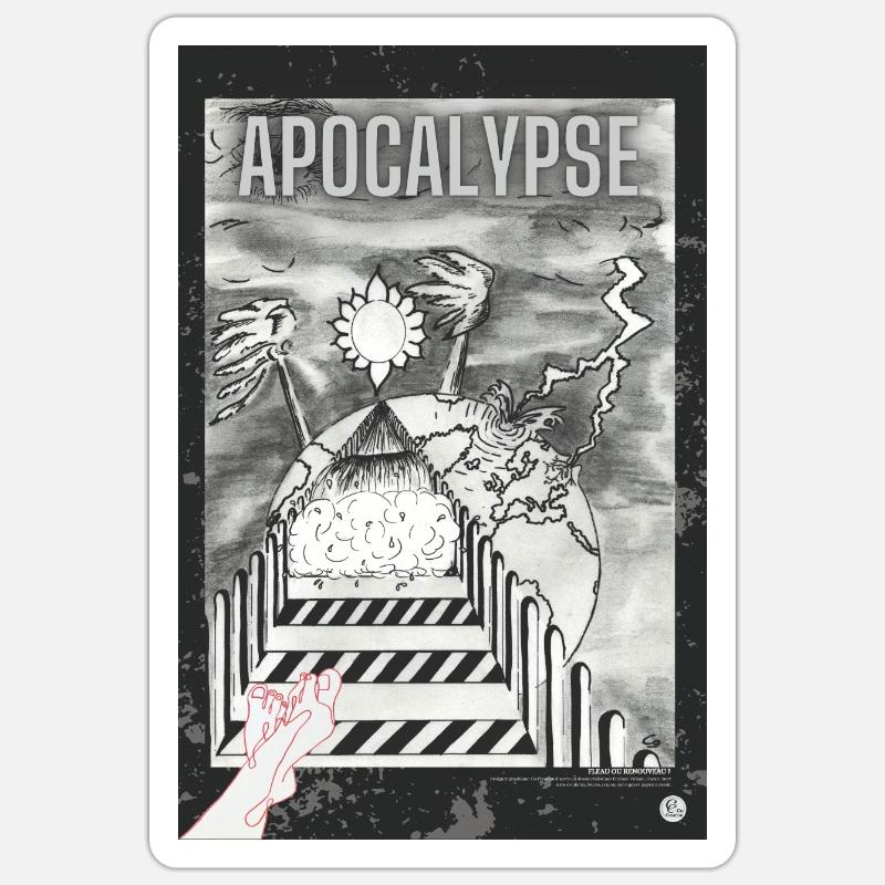 Geißel oder Erneuerung? Hochformat Sticker Größe S (10 x 10 cm)