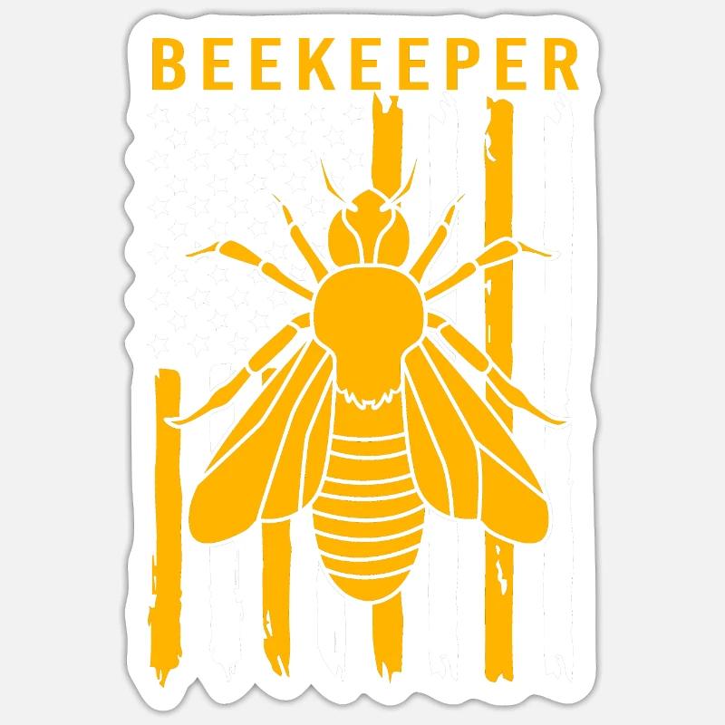 Beekeeper Sticker size S (10 x 10 cm)