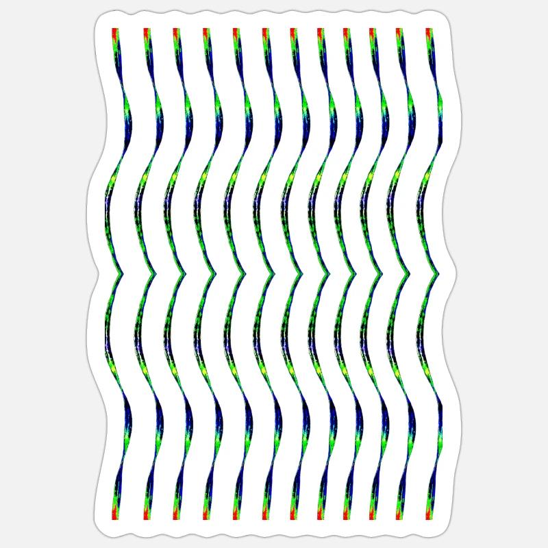 zigzag Sticker size S (10 x 10 cm)