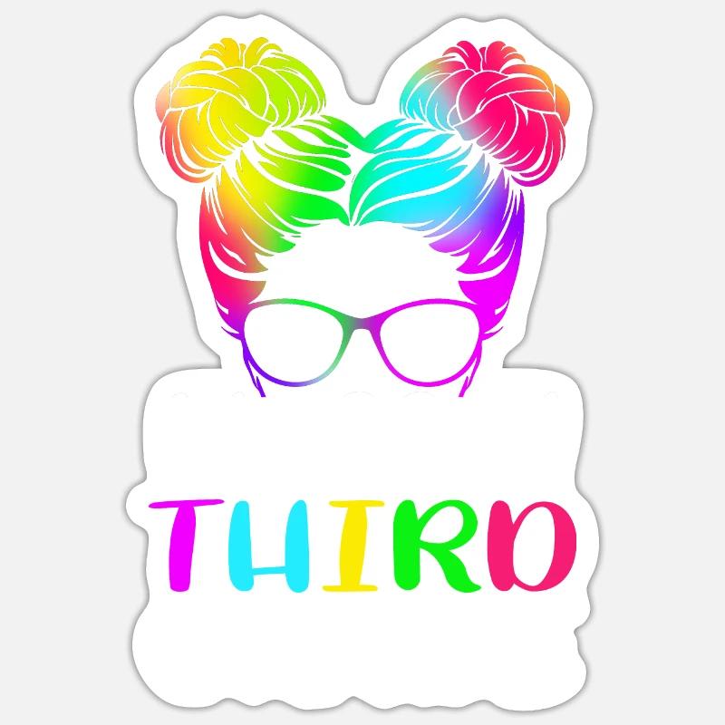 3rd Grade - Sticker size S (10 x 10 cm) - white matte