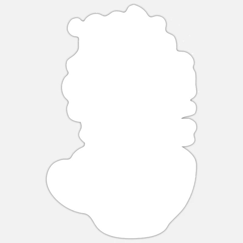 Space shuttle - Sticker size S (10 x 10 cm) - white matte