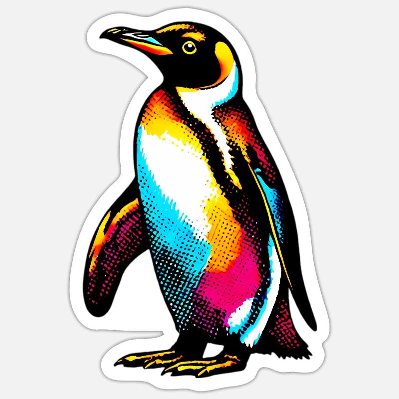 Penguin - Sticker size S (10 x 10 cm) - white matte