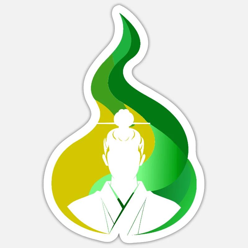 Samurai Judo Sword Sticker size S (10 x 10 cm)