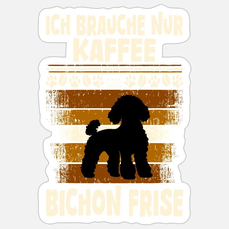 Bichon Frise - Sticker size S (10 x 10 cm) - white matte