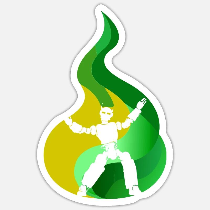 Cours de danse Foxtrot Sticker taille S (10 x 10 cm)