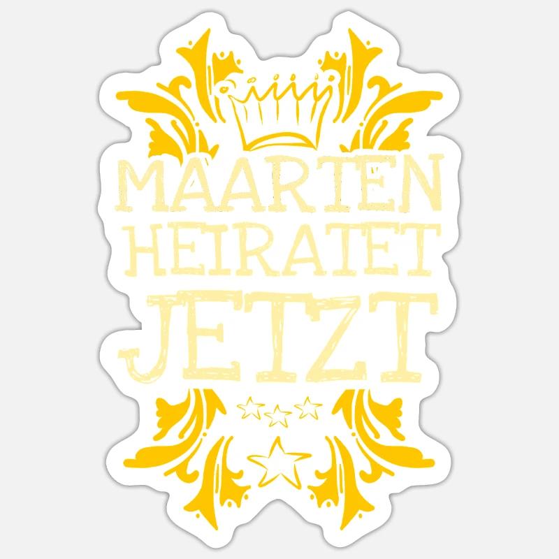 Bachelor Maarten Sticker taille S (10 x 10 cm)