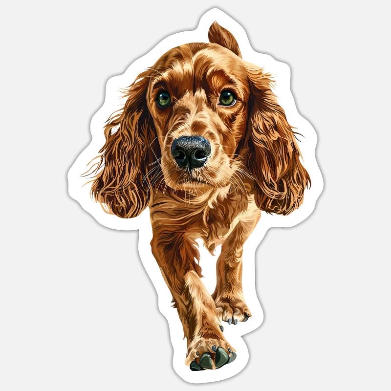 Cocker Spaniel Sticker Größe S (10 x 10 cm)