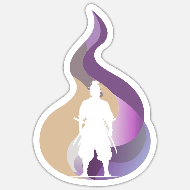 Ninja Sword Sticker size S (10 x 10 cm)