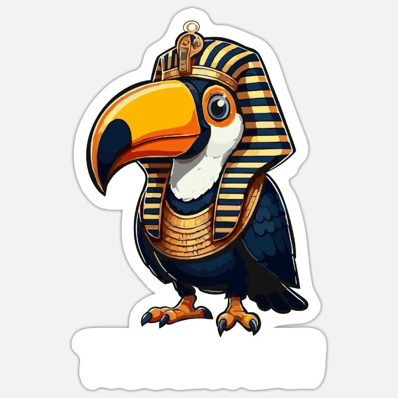 Tucankhamon - Sticker size S (10 x 10 cm) - white matte