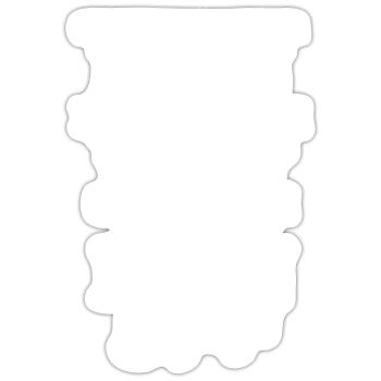 Leckerer Burger Aufbau Tomate Käse Brot - Sticker Größe S (10 x 10 cm) - Mattweiß - Vorne