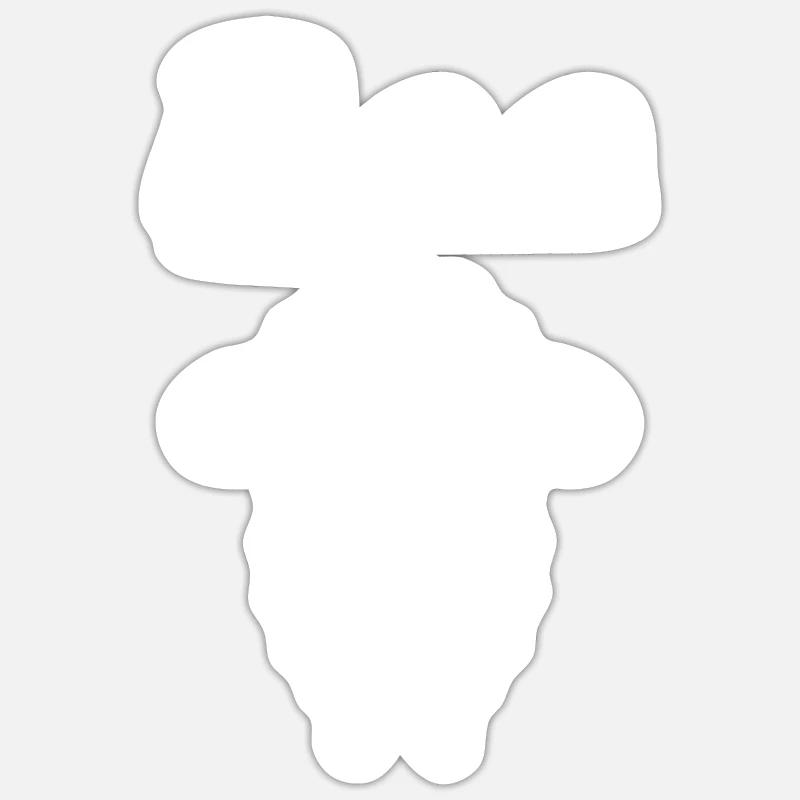 Schaf - Sticker Größe S (10 x 10 cm) - Mattweiß