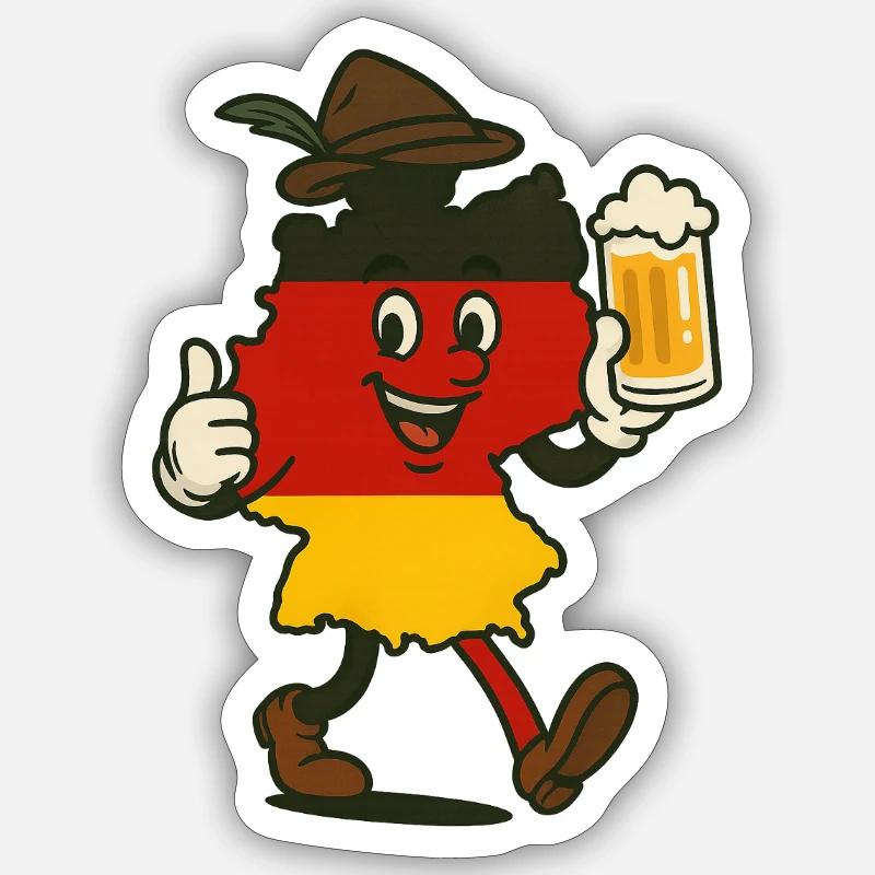 Germany - Sticker size S (10 x 10 cm) - white matte