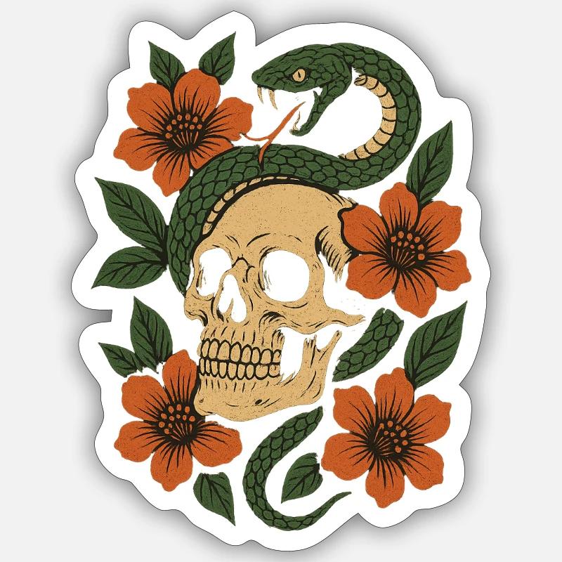 Morsure éternelle - Sticker taille S (10 x 10 cm) - blanc mat
