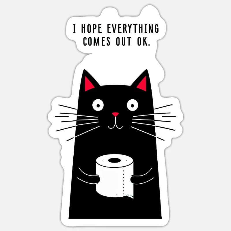 Ich hoffe, es geht gut Sticker Größe S (10 x 10 cm)