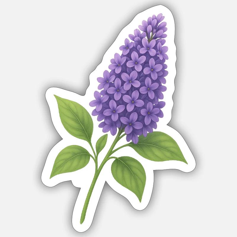 Lilac blossom – delicate spring splendour Sticker size S (10 x 10 cm)