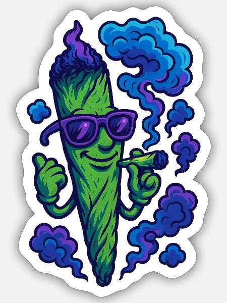 - Sticker Größe S (10 x 10 cm) - Mattweiß