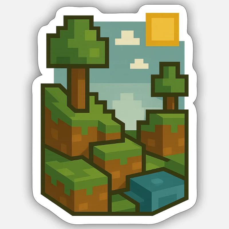 Cooles PC Spiel - Sticker Größe S (10 x 10 cm) - Mattweiß