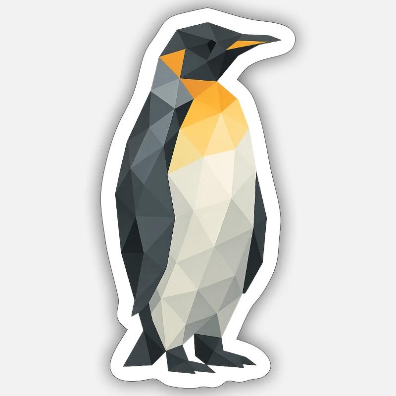Polygon Pinguin Sticker Größe S (10 x 10 cm)