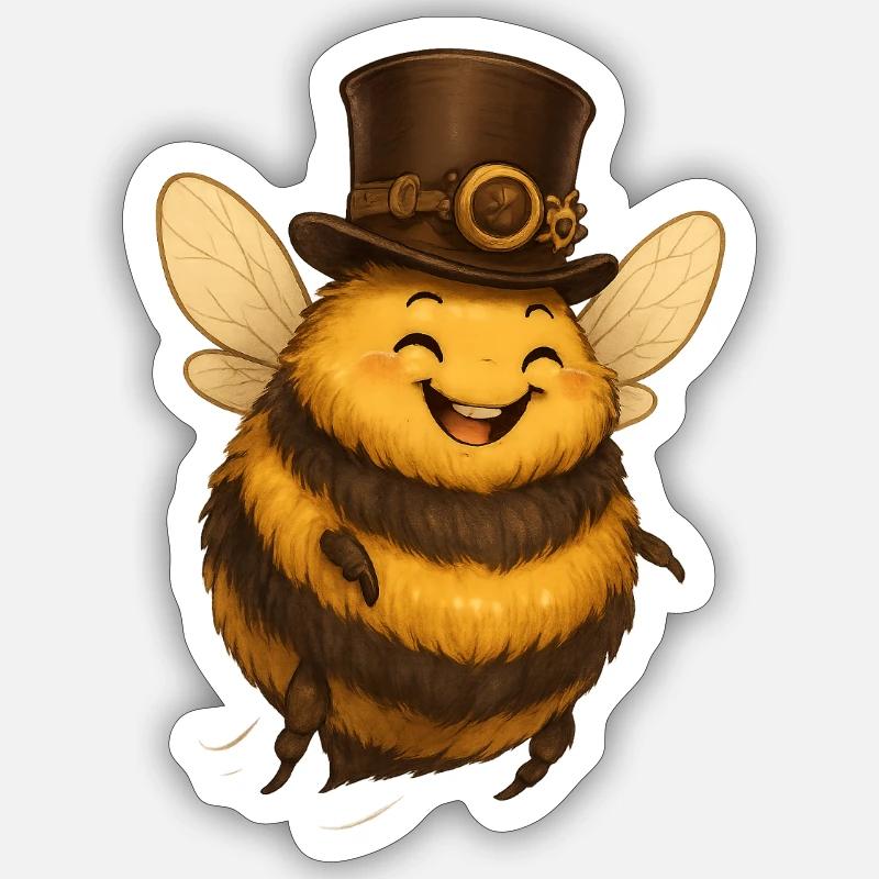 Bumblebee Stroll Sticker size S (10 x 10 cm)