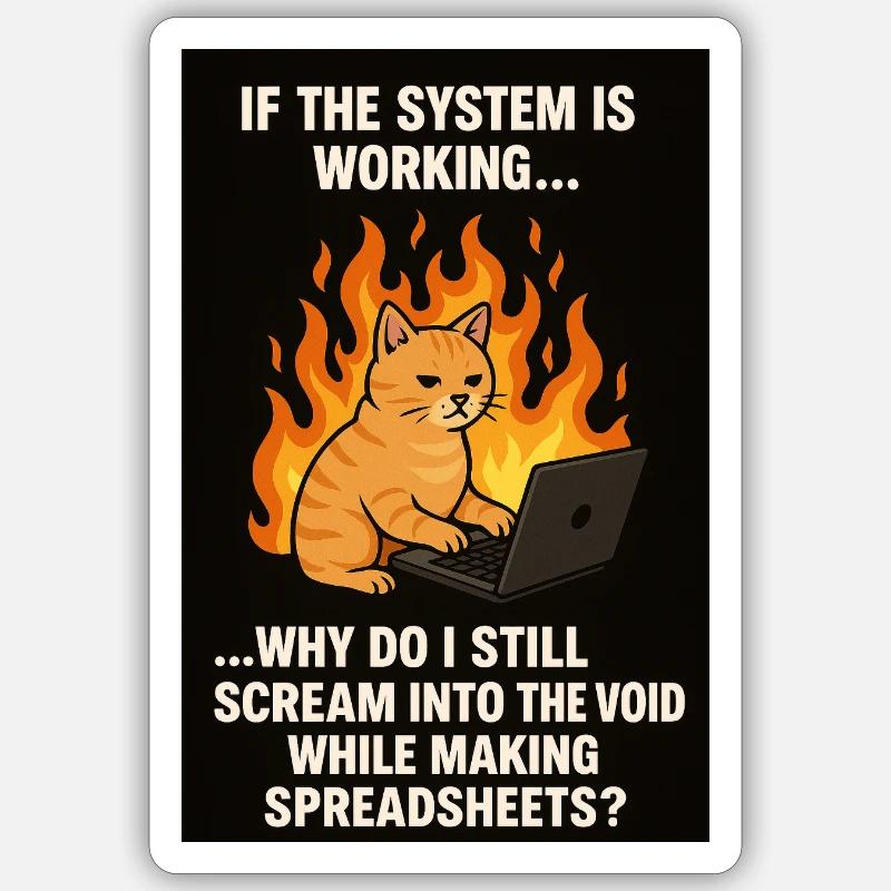 if the system is working... why void-screams? Sticker size S (10 x 10 cm)