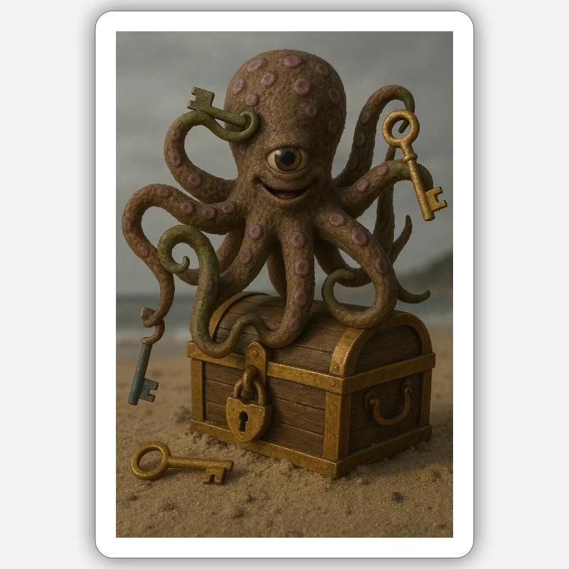 Squid Sticker size S (10 x 10 cm)